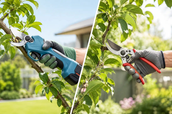 Electric Secateurs Versus Manual Pruners