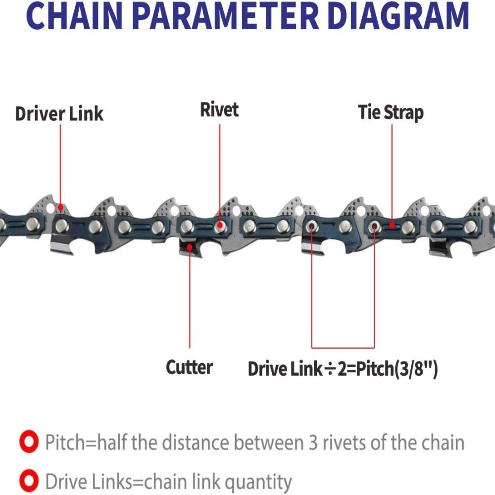 Australia's No.1 Mini Chainsaw Chain 6 Inch Replacement, Aussies Gardening Tools