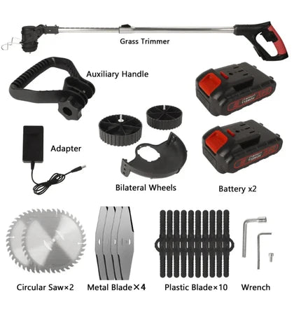 Cordless Grass Trimmer with Wheels Australia | 3-in-1 Whipper Snipper