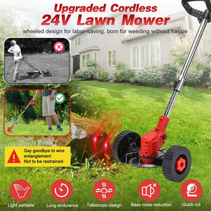Cordless Grass Trimmer with Wheels Australia | 3-in-1 Whipper Snipper
