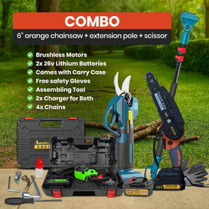 6 Inch Cordless Electric Chainsaw