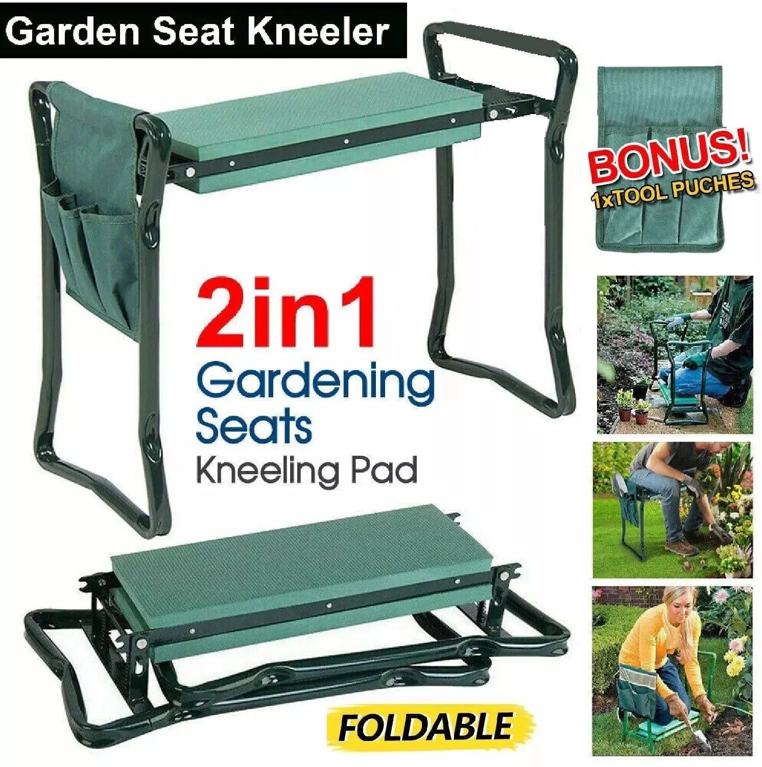 Multi-purpose garden kneeler