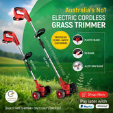 Grass Trimmer with Cordless Electric and Wheels
