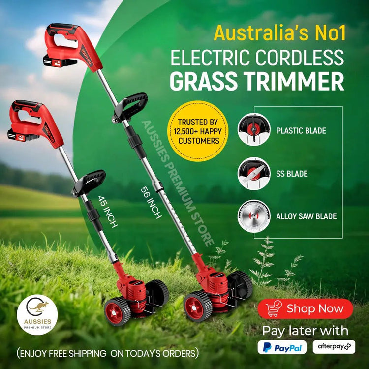Ultimate Precision Grass Trimmer with Cordless Electric and Wheels