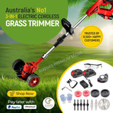 Grass Trimmer with Cordless Electric and Wheels